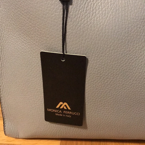 MONICA FERRUCCI leather tote with tassel - Picture 3 of 6